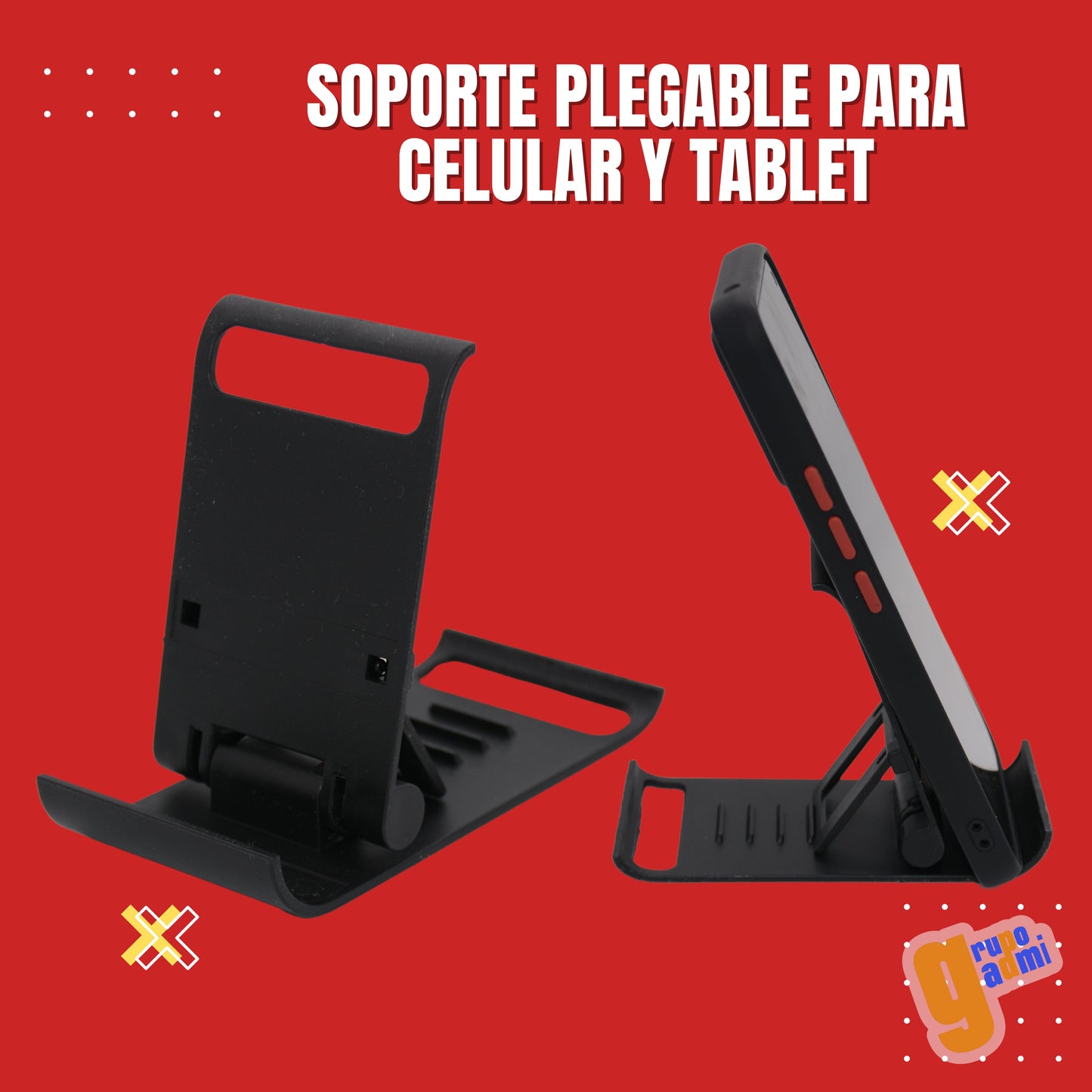 Grupo Gadmi 10 Soporte de Celular para Escritorio Soporte para movil 10 pz Soportes de telefono Celular para Escritorio