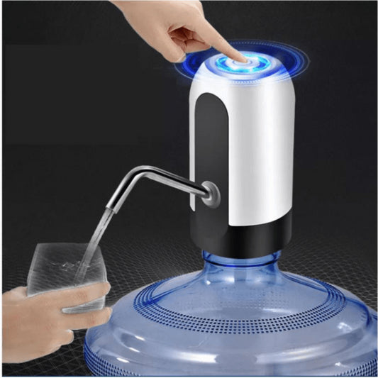 Grupo Gadmi 1 Dispensador de Agua automático con luz led, Dispensador de Agua con luz led con Carga por Cable USB Bomba de Agua automatica para garrafon de Agua