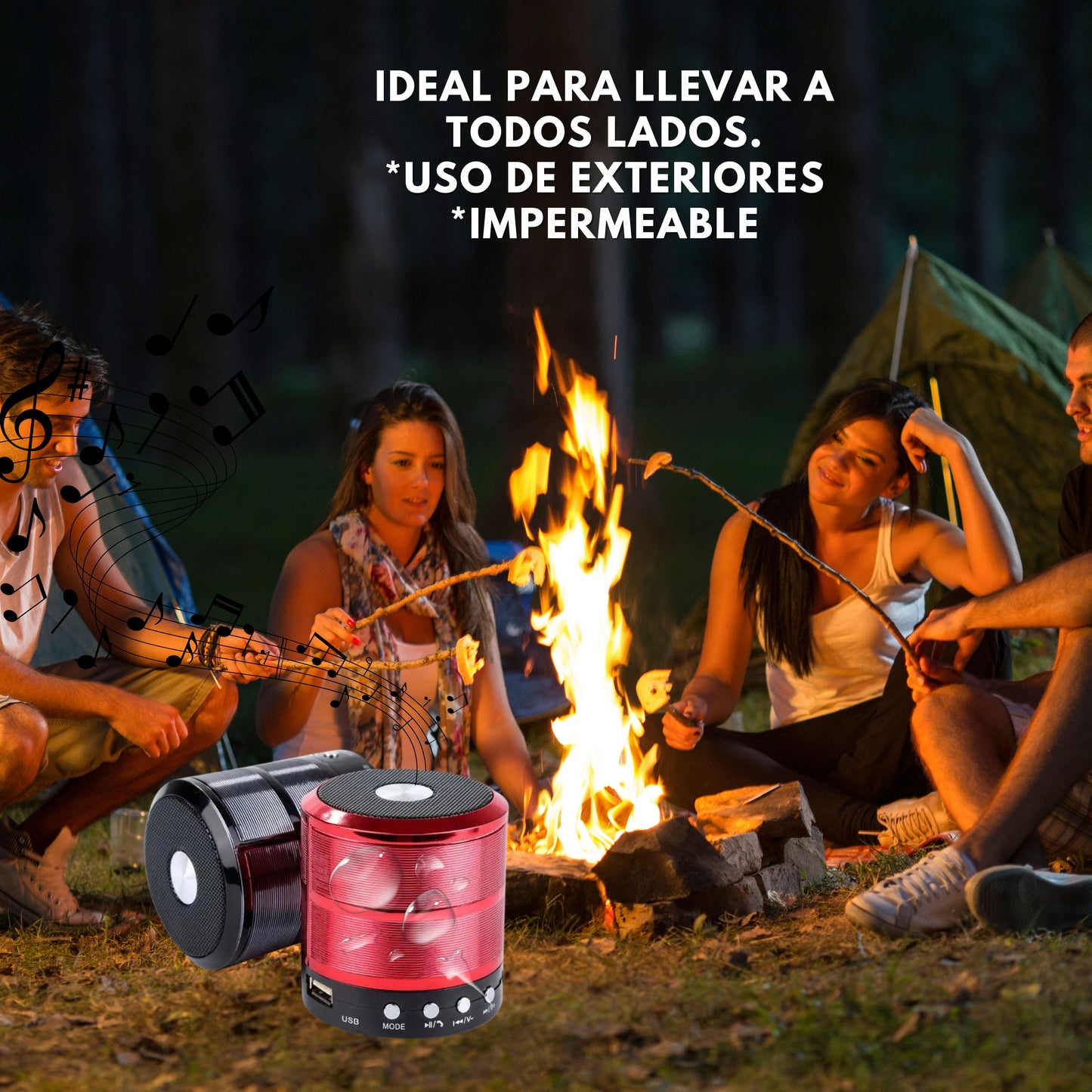 Grupo Gadmi Bocina Bluetooth Portatil,Altavoz Bluetooth,Sonido estéreo,micrófono Integrado,Radio FM/Recargable USB,Auxiliar Altavoz Mini Caixa Portátil Bluetooth Bocina Plata/Gris Ideal Exteriores