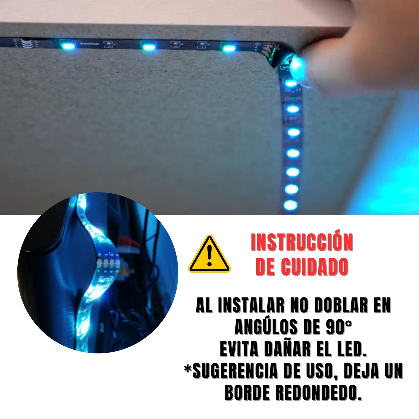 Tira LED 5 Metros Bluetooth con cable de datos USB, Tiras LED para controlar desde el celular, Luces LED Multicolor y Ajustable, Adecuado para Navidad, Año nuevo 5m tira luces led para TV